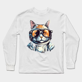 Cosmic Cool Cat Long Sleeve T-Shirt